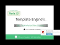 19 Template Engine for Nodejs PUG Template Engine