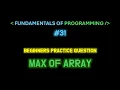 Max of Array