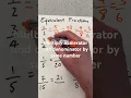 Equivalent fractions