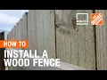 How-To Workshops - How to Install a Wood Fence The Home Depot