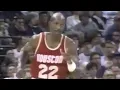 Clyde Drexler s First Game With The Rockets 1995
