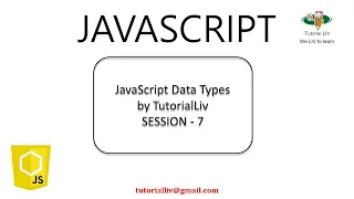 Lecture 6 7 DataTypes in JavaScript JavaScript Tutorial for Beginners ECMAScript 2015 ES6
