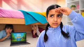 اكبر لعبة غميضه مع بناتي | الفائز أخذ اقوى مقلب $$$ سوالف بناتي