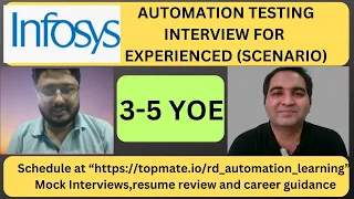 Infosys Automation Testing Interview Experience Real Time Interview Questions and Answers
