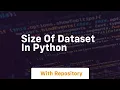 size of dataset in python