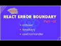 React Error Boundary Tamil Error Boundaries in React Tamil
