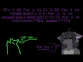 Furry ASMR - Void Fox teaches you Cursed Python List-Comprehensions
