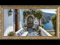 Download Lagu Greek Balcony View | TV Art Screensaver | 8 Hours Framed Painting | TV Wallpaper | 4K