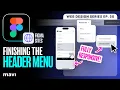 How To Make a RESPONSIVE MENU with DROPDOWNS in Figma Sites Web Design ep 50