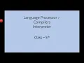 Language Processor class - 5th