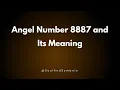 Angel Number 8887 and Its Meaning Seeing 8887