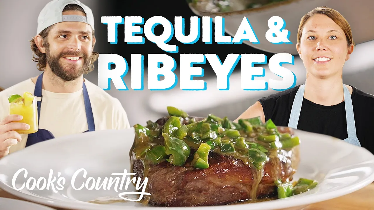 Thomas Rhett Makes Ribeye Steaks and Margaritas With Morgan   Cook