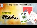 Mockito Tutorial - Mockito Static Method in Junit Junit 5