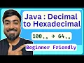 Convert Decimal Number to Hexadecimal in Java Number Systems Java Coding for Beginners