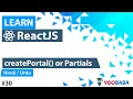 ReactJS createPortal Tutorial in Hindi Urdu