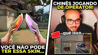 SACY FICOU IMPRESSIONADO COM A OPERATOR DESSE CHINÊS! NOVA FACA KITANA CHINESA - VALORANT CLIPS