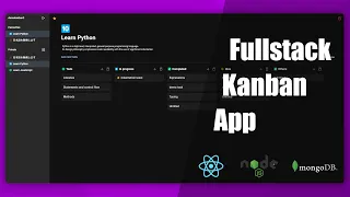 How To Make Full Stack Kanban App React NodeJS MongoDB Material-UI Full Stack Developer Course