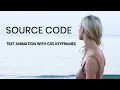 Text animation using css keyframes source code