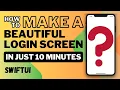 SwiftUI beautiful Login screen in just 10 minutes for beginners - Xcode 2024