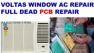 Voltas Window A C Repair dead ac pcb repair e1 e2 errors code solution air conditioner repair