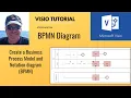 This explains how to create a BPMN diagram in Microsoft Visio BPMN