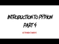 Python Ep 4 If Else While Loops