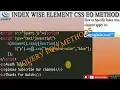 jquery eq method index wise element css eq method jquery tutorial avadh tutor