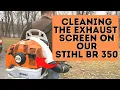 Is Your Stihl Bogging Down Let s Clean The Exhaust Screen