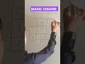 MAGIC SQUARE NUMBERS 1 to 9