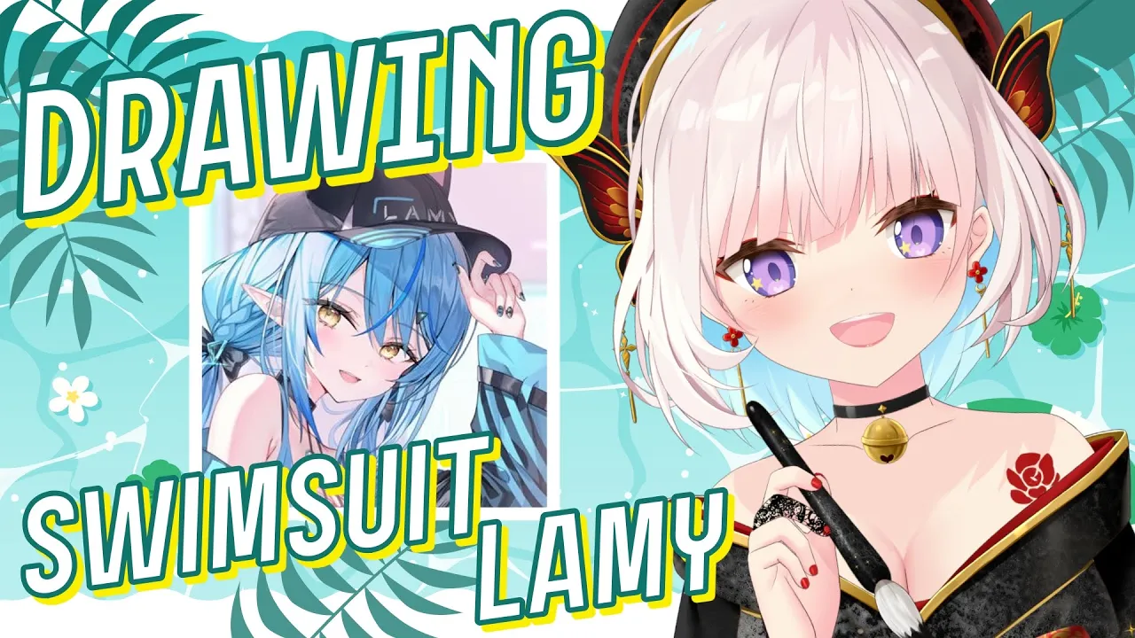 【Drawing】Swimsuit Lamy as Requested 【iofi / ホロライブID】