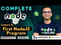 Lecture 2 Installing NodeJS NodeJS Complete Course in Hindi Notes Certification