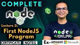 Lecture 2 Installing NodeJS NodeJS Complete Course in Hindi Notes Certification