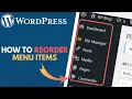 How to Rearrange Admin Menu Items in WordPress WP Admin Editor Plugin