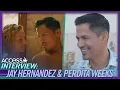 Magnum P I Jay Hernandez Perdita Weeks Talk Filming Shower Scene EXCLUSIVE