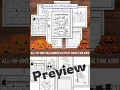 All in One Halloween Activity Book for Kids