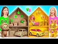 Lagu We Build Amazing Doll House for Labubu | Rich vs Broke Challenge by Super Hyper DO