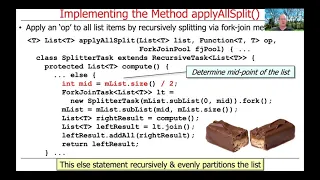 Evaluating the applyAllSplit Java Fork-Join Framework Programming Model