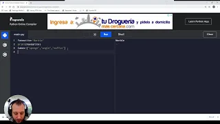 Variables lists and prints Python - Year 7