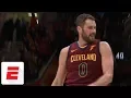 Kevin Love shows he s back with huge clutch 3 off beautiful LeBron James dish vs Raptors ESPN