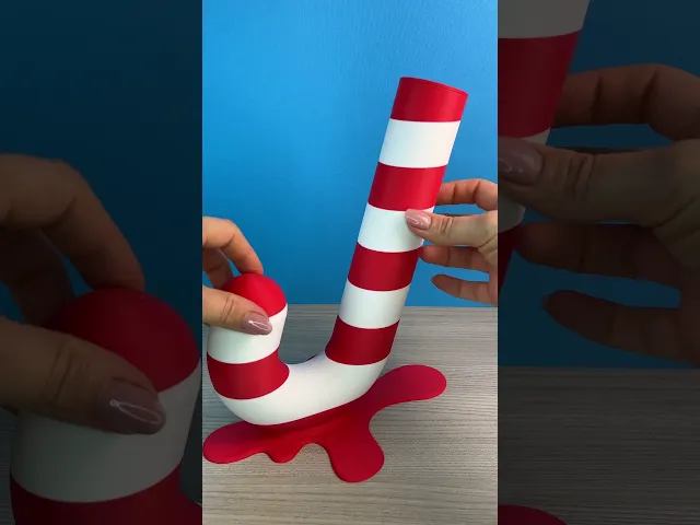 Candy Cane Christmas Jar / Pot with lid video thumbnail