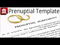 Prenuptial Agreement Template