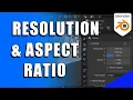 Blender Resolution Aspect Ratio Settings Tutorial Micro Tip
