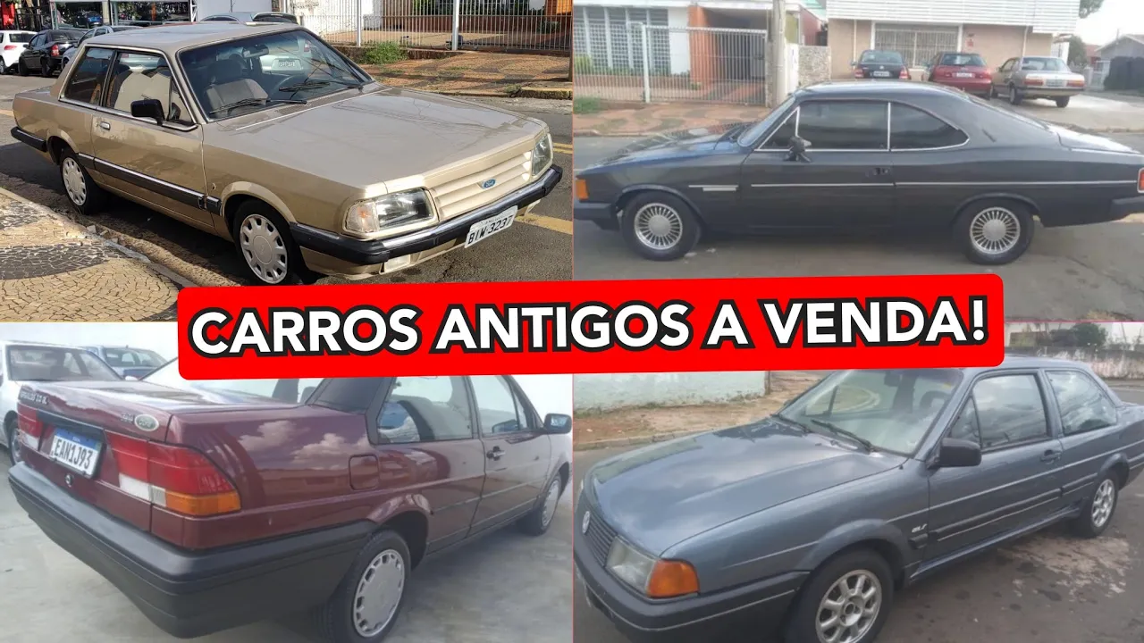 CARROS ANTIGOS À VENDA!!! MUITA VARIEDADE!!!