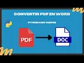 Python Application with Tkinter to Convert PDF Documents to Word