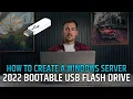 2024 Create Windows Server 2022 Bootable Flash Drive using free Rufus app and USB storage drive