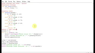 Test Average and Grade - Python