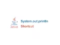 System out println Shortcut