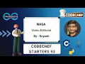 NASA Starters 93 CodeChef DCC NIT-A