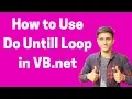 How to Use Do Until loop in VB net Shubham Jangid