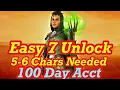 EASY 7 YELLOW MORGAN LE FAY UNLOCK ONLY 5-6 CHARS NEEDED No Traps TEAMS Marvel Strike Force FTP